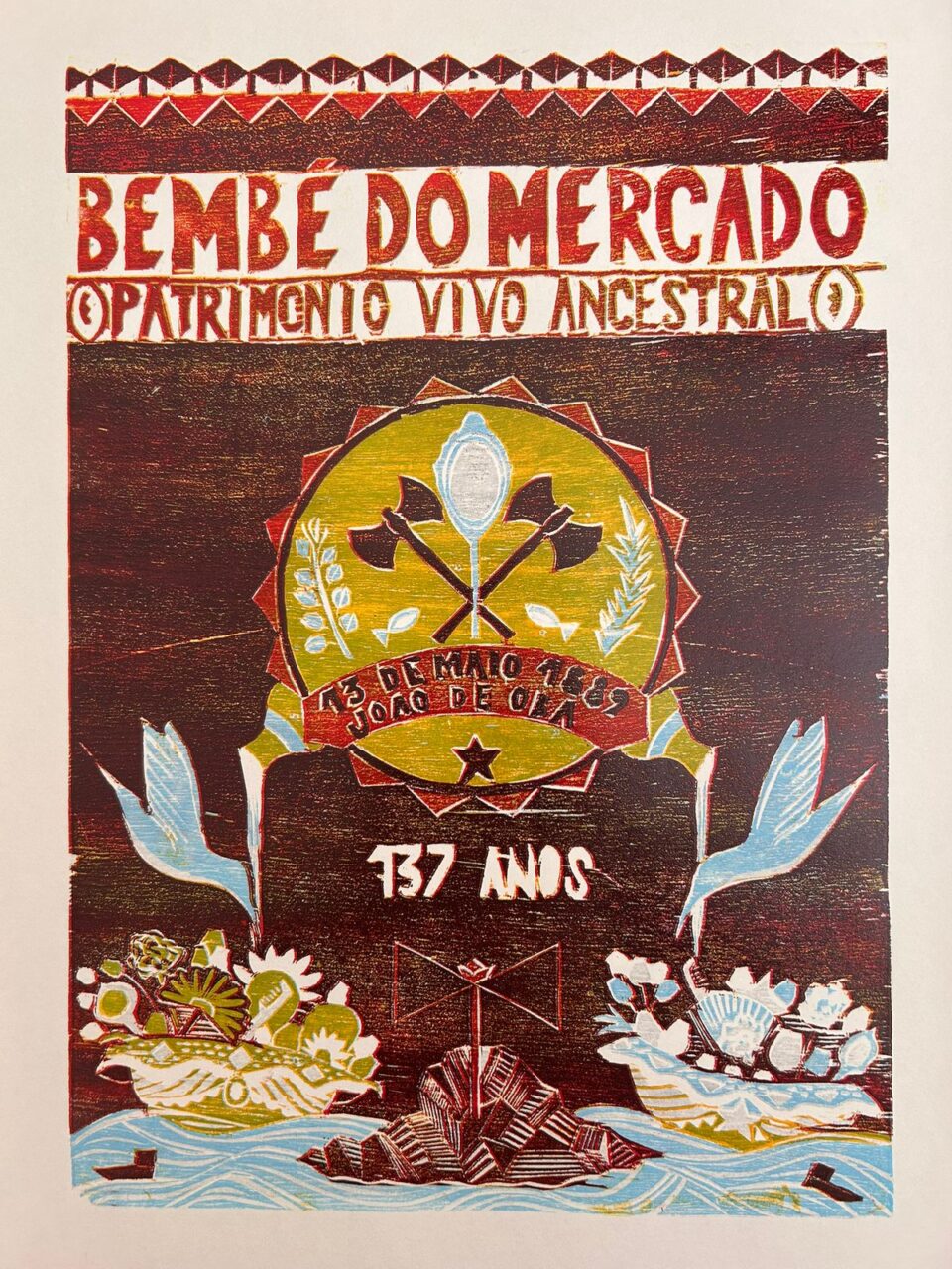 Obra de George Santos para o Bembé do Mercado 2026