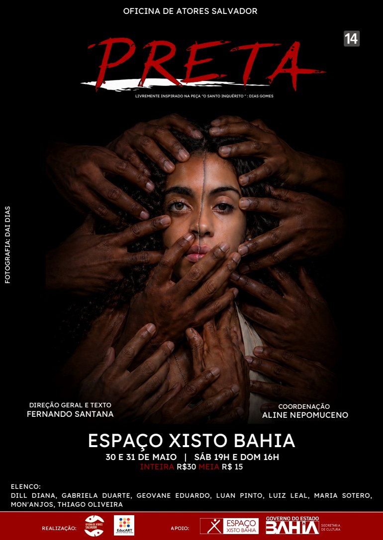 Espetáculo PRETA em Salvador